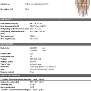 Candelabru dimabil design elegant LUX Greyson, alama antica 115660 HZ 201032 universul-luminii.ro