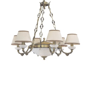 Candelabru din alama 6 brate design italian 5400 101982 universul-luminii.ro