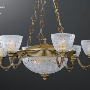 Candelabru din alama 6 brate design italian 9L 6252 201592 universul-luminii.ro