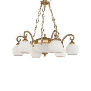 Candelabru din alama clasic 6+2L design italian 8500 107612 universul-luminii.ro