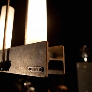 Candelabru din fier forjat cu 5 surse de lumina, design industrial HL 2547 47312 universul-luminii.ro