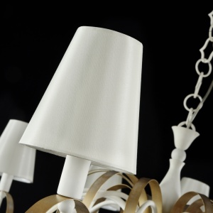 Candelabru elegant cu 12 brate, design modern Intreccio alb MYARM010-12-W 181472 universul-luminii.ro