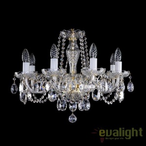 Candelabru elegant cu 8 brate Cristal Bohemia Exclusive ELSA VIII. CE