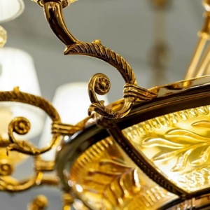 Candelabru elegant LUX realizat manual Michelangelo 240112 universul-luminii.ro
