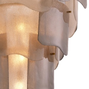 Candelabru LUX design deosebit Asinara L, sticla fumurie 143702 universul-luminii.ro