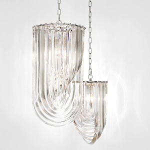 Candelabru LUX fabricat manual, diametru 35cm, Murano 108979 HZ 64242 universul-luminii.ro