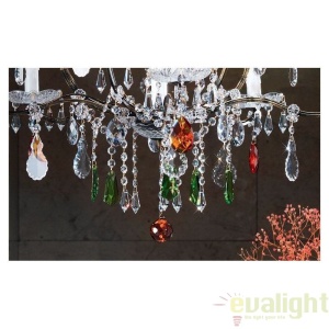Candelabru LUX super elegant cristal cu 17 brate Verona antik-gold LU 2370/8+8+1 OR 58492 universul-luminii.ro
