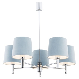 Candelabru modern design elegant BOLZANO 5L albastru