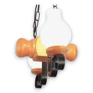 Candelabru rustic fabricat manual din lemn Rustic WOOD-RU-SP2 - Img 15
