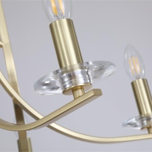 Candelabru stil elegant metal alama Ascona 5L 624832 universul-luminii.ro