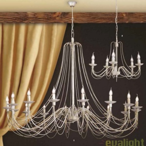 Candelabru XL 16 brate Vela LU 1531/16 Elfenbein-Gold OR 48672 universul-luminii.ro