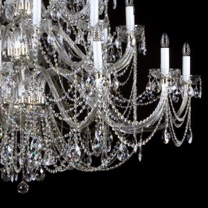 Candelabru XXL Cristal Bohemia Exclusive 42 brate AURELIE 42 - Img 4