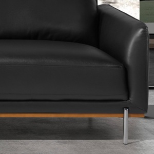 Coltar LUX 5 locuri design italian cu sezlong stanga Cowhide black - Img 8