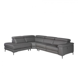 Coltar stanga design italian LUX tapitat cu piele naturala Alfredo