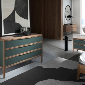 Comoda cu 3 sertare design LUX Dark green - Img 5