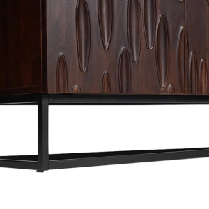 Comoda cu model 3D, Lemn Salcam, Maro, DUNE 175cm - Img 2