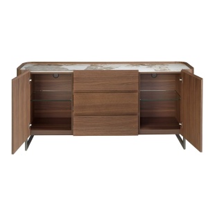 Comoda deosebita design LUX Walnut-Marble - Img 6