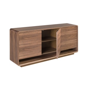 Comoda design LUX cu 3 usi Walnut - Img 8
