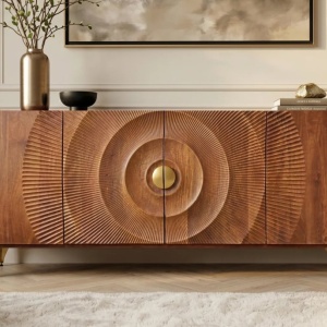 Comoda design vintage Golden Sunset 180cm maro - Img 4