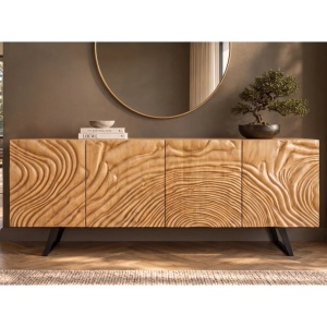 Comoda din lemn cu model 3D ZEN FLUID 175cm - Img 3