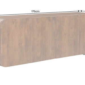 Comoda din lemn de mango maro BRASIL 175cm - Img 12