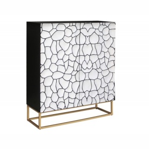 Comoda inalta cu model mozaic 3D Vulcano 120cm