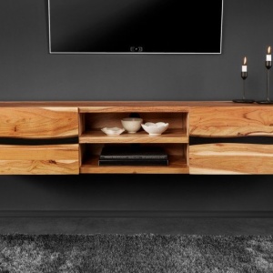 Comoda TV suspendata din lemn design industrial Amazonas 160cm Salcam - Img 6