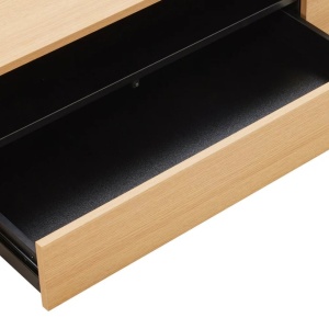Comoda TV suspendata LOFT 150cm natur/ negru - Img 5
