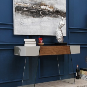 Consola eleganta design LUX Gorgeous, gri perla AC-HC-ST-001 - Img 6