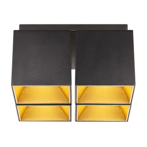Corp aplicat cu 4 spoturi design modern ETHAN negru