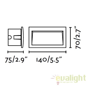 Corp de iluminat exterior incastrabil LED IP65 SEDNA-2 70147 56662 universul-luminii.ro