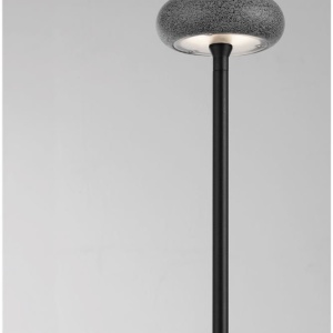 Corp iluminat exterior decorativ cu tarus CAMI H-80cm, ciment negru - Img 5