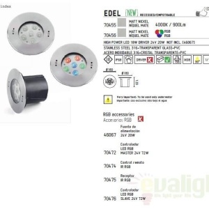 Corp iluminat subacvatic, incastrabil LED IP68 Edel 70455 55872 universul-luminii.ro
