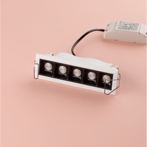 Corp incastrabil tavan fals cu 5 spoturi LED SWAN alb/ negru NVL-9232126 83672 universul-luminii.ro