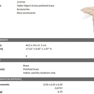 Decoratiune pentru masa design LUX Grove 113733 HZ - Img 7