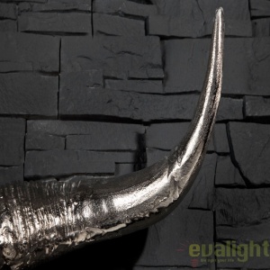 Decoratiune perete Matador Longhorn argintie A-19009 VC - Img 5