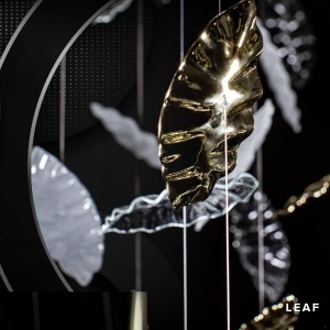 Element decorativ suspendat design frunze care cad din tavan Leaf A clear 200912 universul-luminii.ro