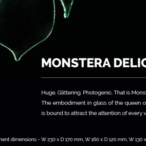 Element decorativ suspendat design frunze care cad din tavan MONSTERA DELICIOSA big 100462 universul-luminii.ro
