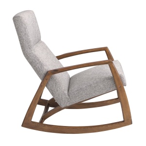 Fotoliu balansoar stil avangardist Rocking Chair gri - Img 5