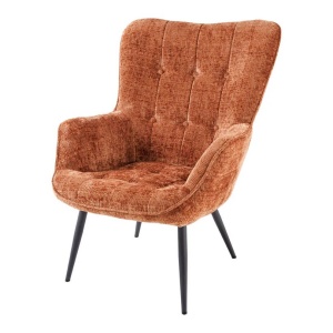 Fotoliu design nordic SCANDINAVIA maro rustic - Img 2