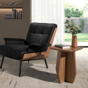 Fotoliu elegant design italian Black-Walnut - Img 7