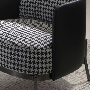 Fotoliu elegant design italian White and Black - Img 7