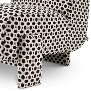 Fotoliu elegant design LUX Rockdale, Sunbeam black - Img 5