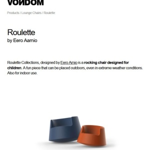 Fotoliu lounge design modern, exterior, interior, ROULETTE 61002 Vondom - Img 7
