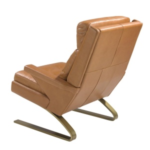 Fotoliu LUX design italian Cowhide camel - Img 3