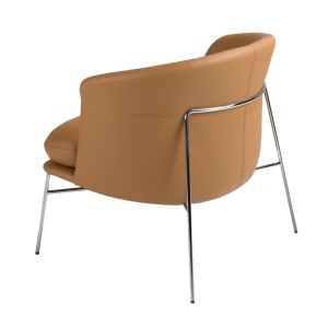 Fotoliu LUX design italian, Piele Sintetica Maro - Img 4