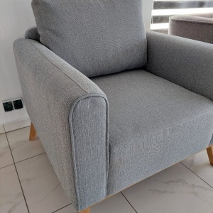 Fotoliu MILTON 1 SEATER LIGHT GREY - Img 6