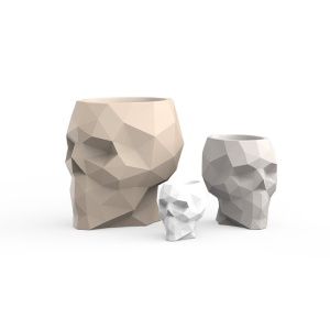 Ghiveci plante design decorativ modern exterior/interior SKULL 107x82x100cm - Img 2