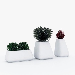 Ghiveci plante / Vaza flori exterior / interior design modern premium MOMA PLANTER LOW 45006R Vondom