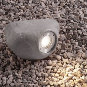Iluminat exterior ambiental, spot din ciment IP65 SOFT negru 153012 universul-luminii.ro